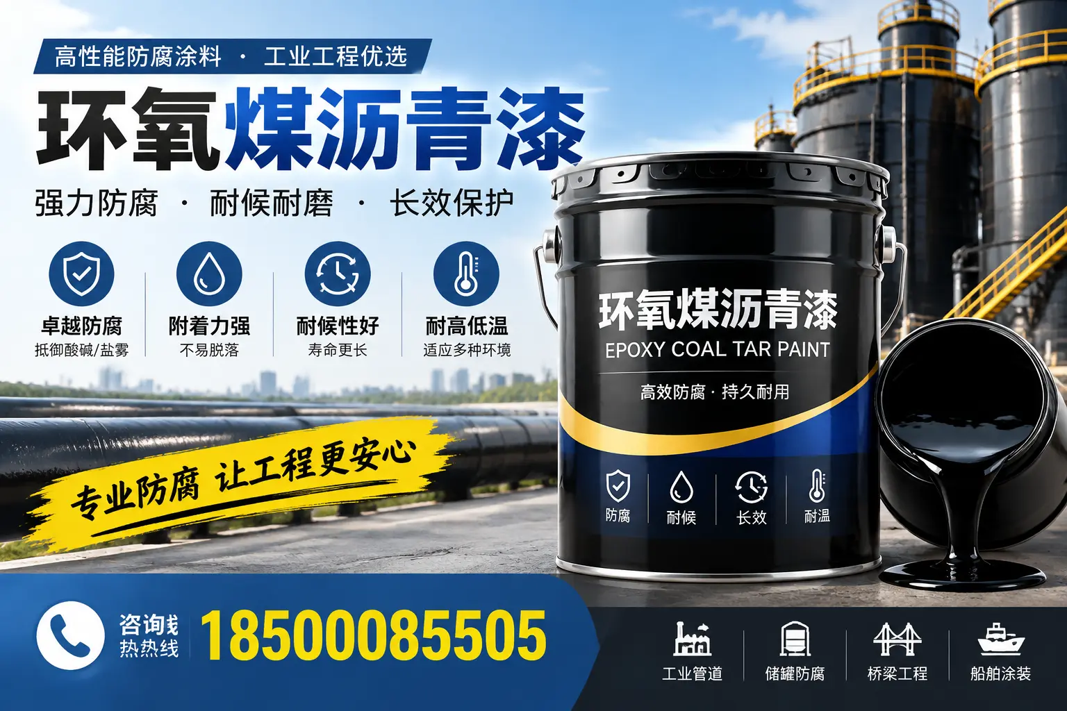 环氧煤沥青漆的施工方法与注意事项，确保在东营顺利完成